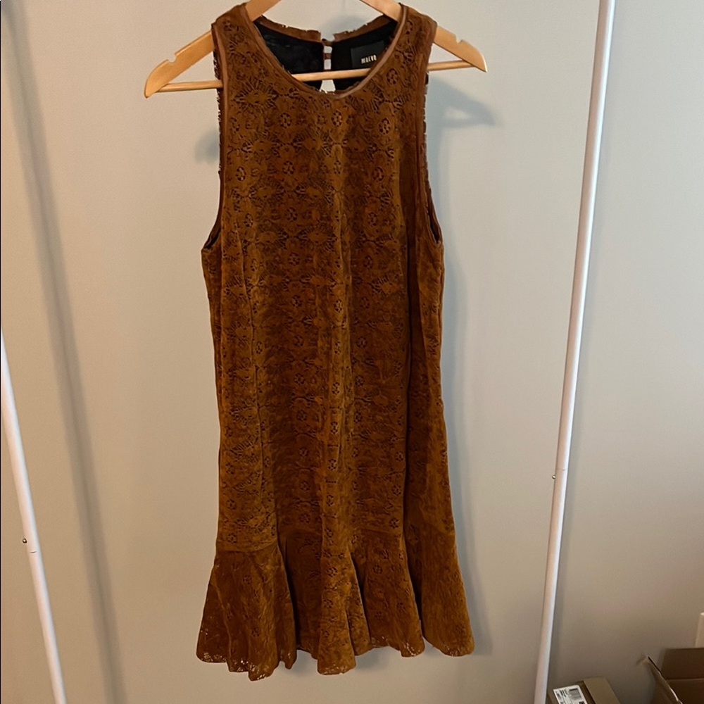 Maeve by Anthropologie velvet lace dress